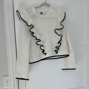 H&M Ruffle Sweater